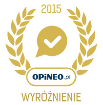 Otrzymaliśmy wyróżnienie w Rankingu Sklepów Internetowych 2015 Opineo.pl