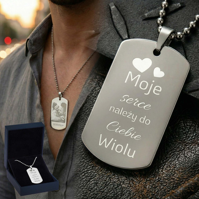 Nieśmiertelnik stalowy GRAWER