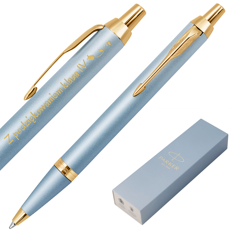 Długopis Parker IM Writing Rituals Turquoise Green GT z grawerem