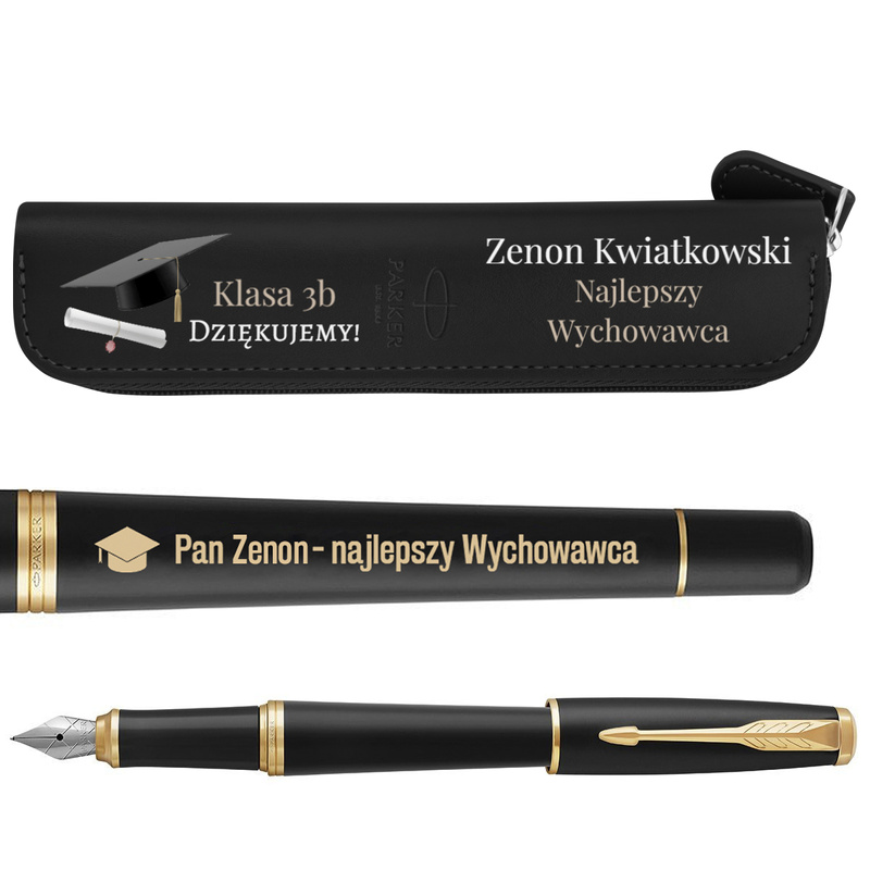 Prezent dla nauczyciela: Parker Urban Muted Black GT z grawerem