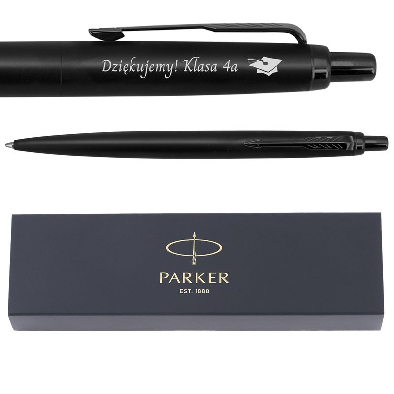 Długopis Parker Jotter XL Monochrome Black z grawerem laserowym