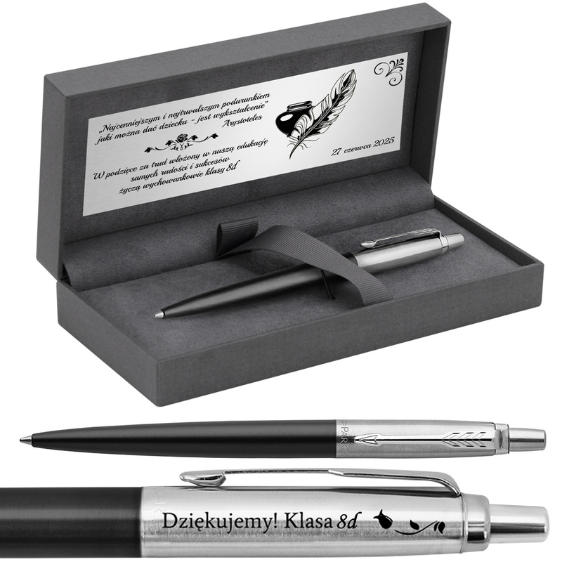 Długopis Parker Jotter CT Bond Street Black z grawerem w pudełku