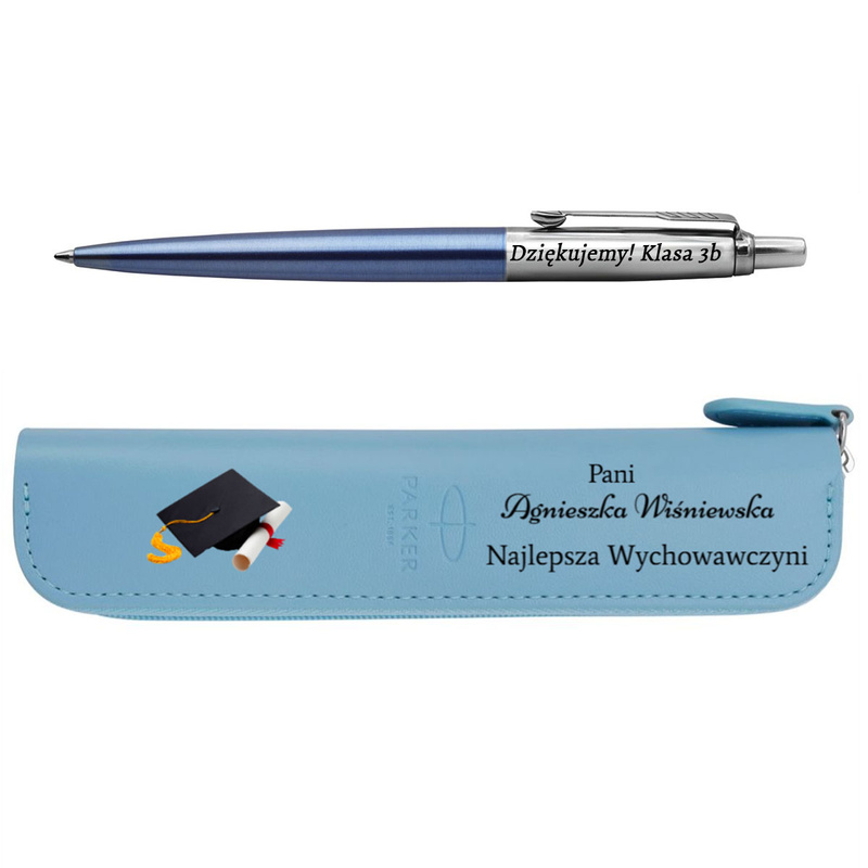 Parker Jotter CT Waterloo Blue + etui UV prezent dla nauczyciela