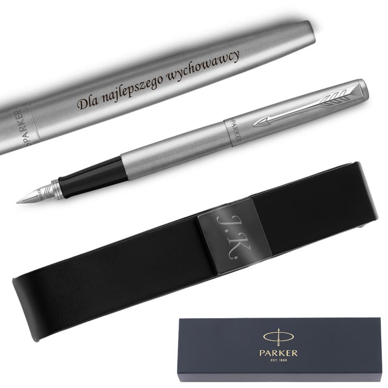 Zestaw Parker Jotter CT pióro wieczne i etui z grawerem
