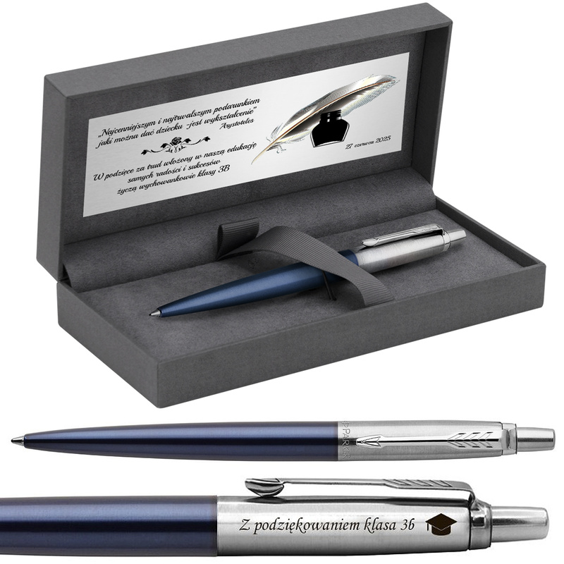 Długopis Parker Jotter CT Royal Blue z grawerem i tabliczką