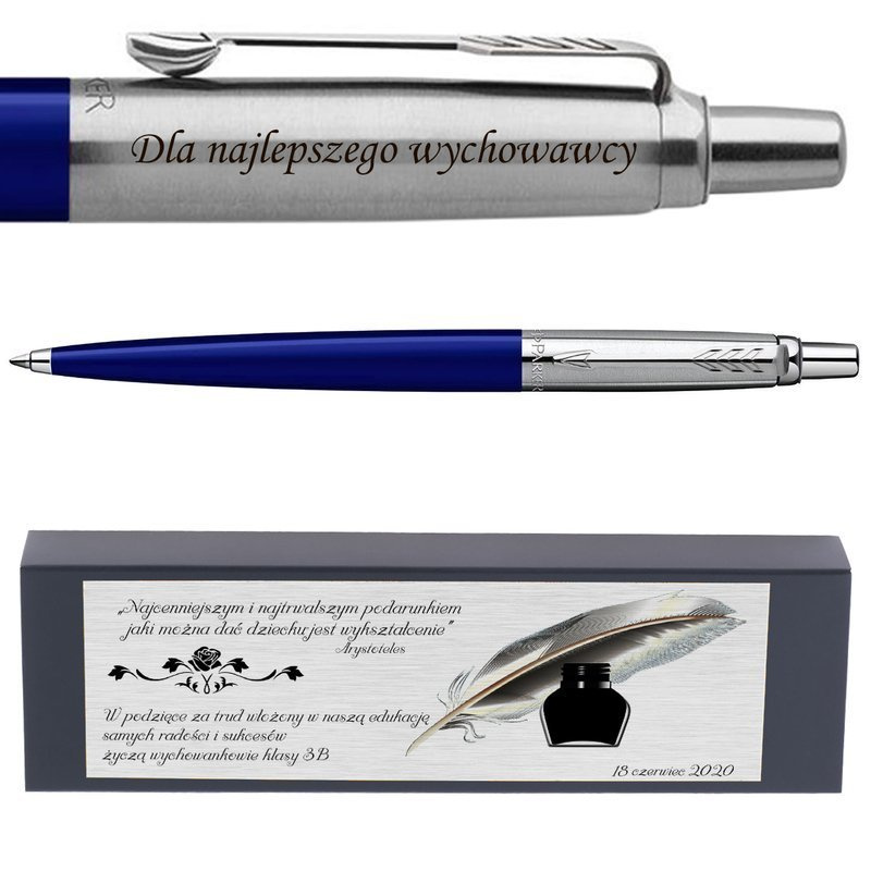 Długopis Parker Jotter Special niebieski grawer i dedykacja