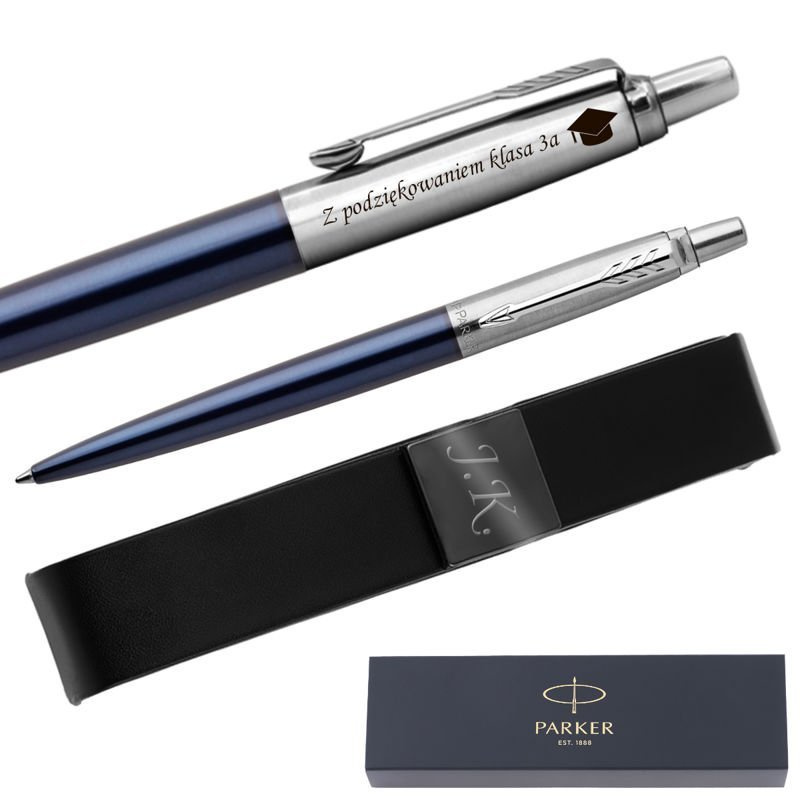 Zestaw Parker Jotter CT Royal niebieski z etui i grawerem