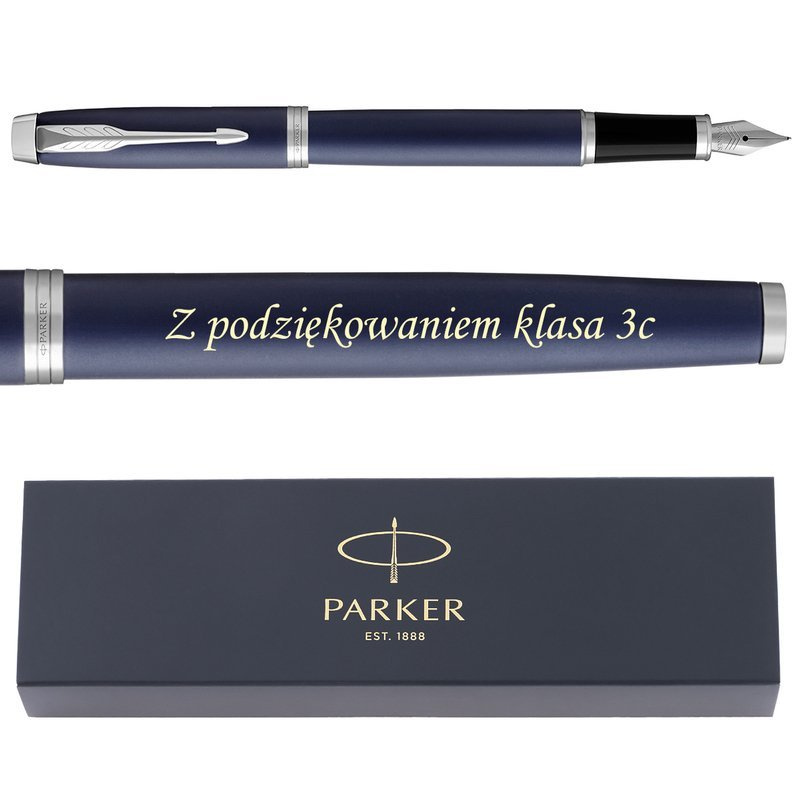 Pióro wieczne Parker IM Blue CT na Dzień Matki z grawerem
